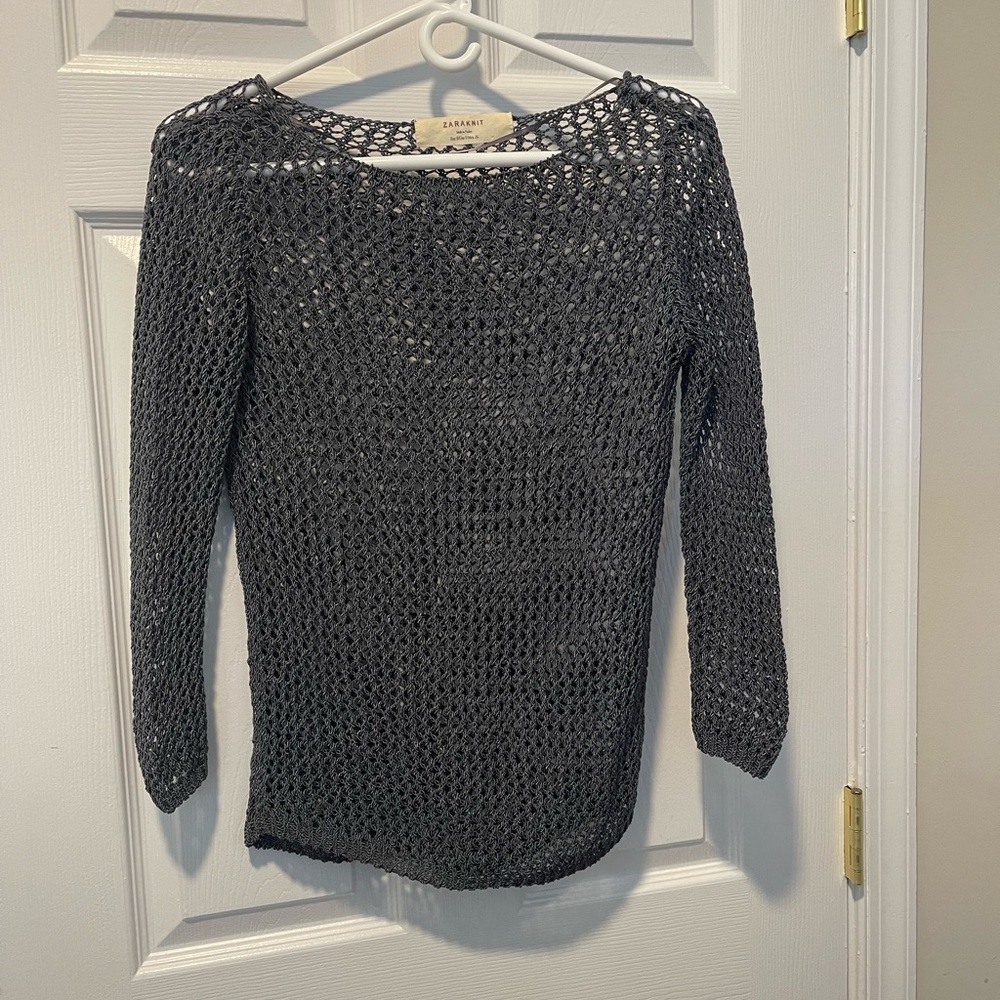 Zara see-through shirt
